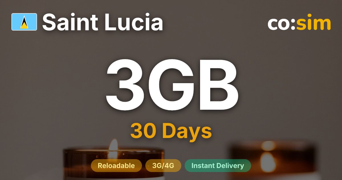 Saint Lucia eSIM — 3GB