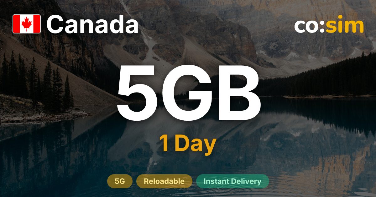 Canada eSIM — 5GB+∞