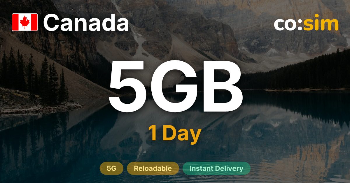 加拿大 eSIM — 5GB+∞