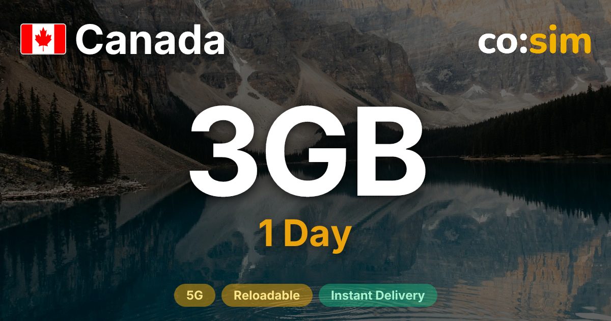 Kanada eSIM — 3GB+∞