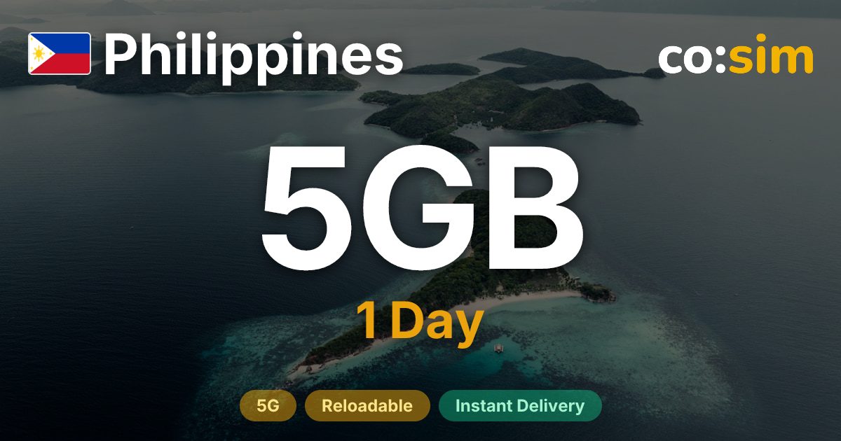 Philippines eSIM — 5GB+∞