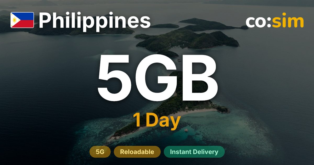 Philippinen eSIM — 5GB+∞