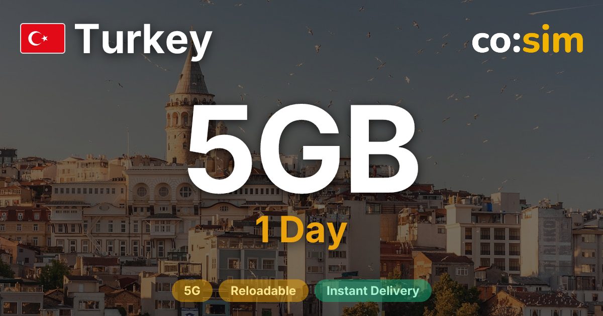 Turkey eSIM — 5GB+∞