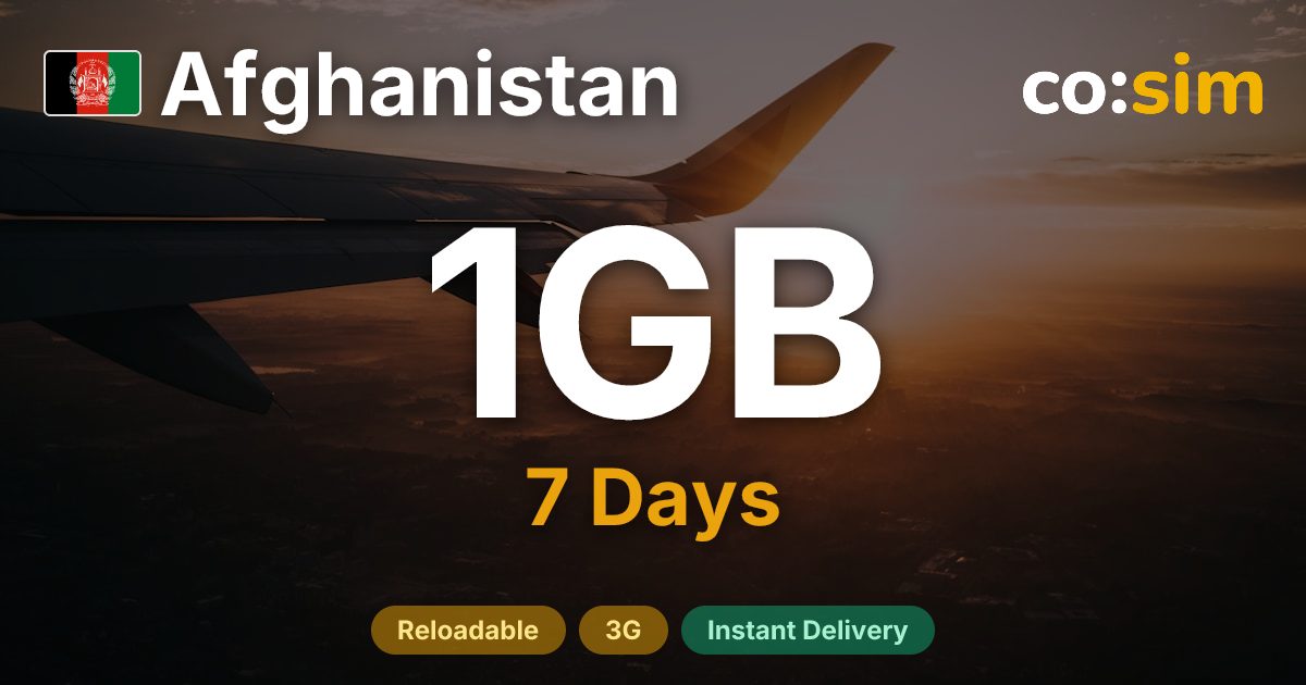 Afghanistan eSIM — 1GB