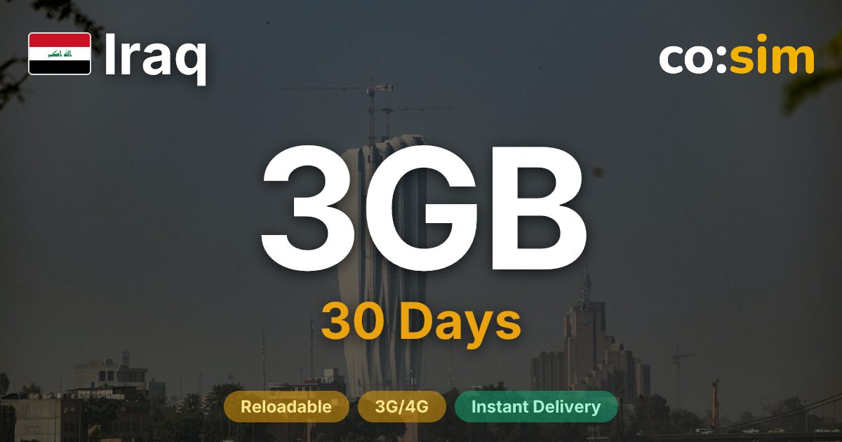 Iraq eSIM — 3GB