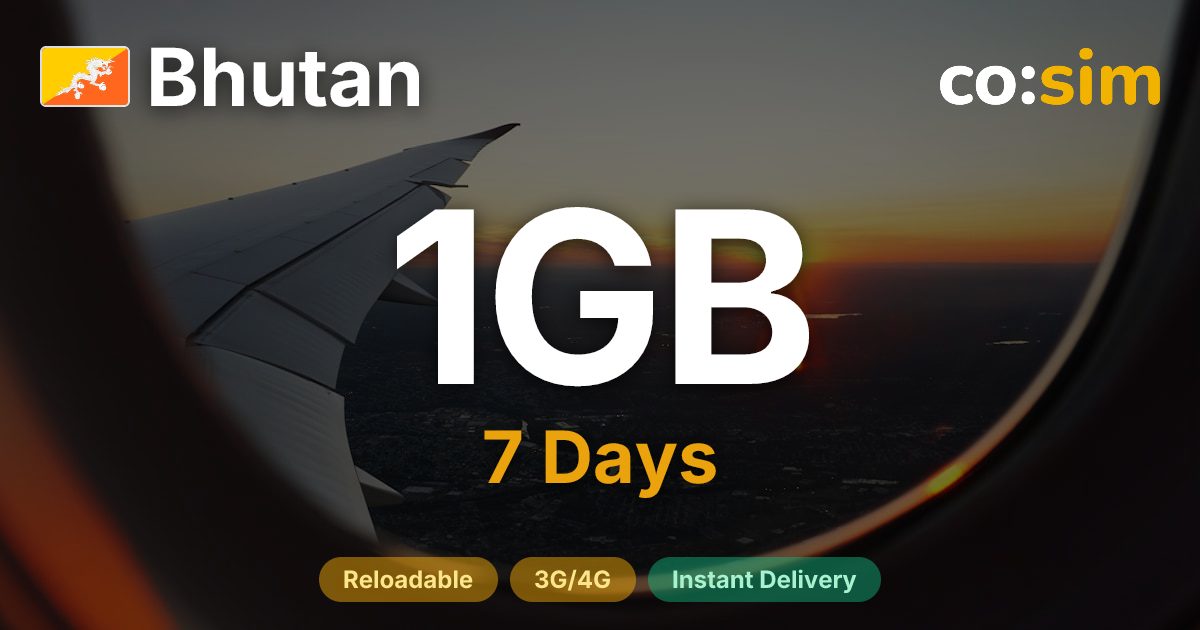 Bhutan eSIM — 1GB