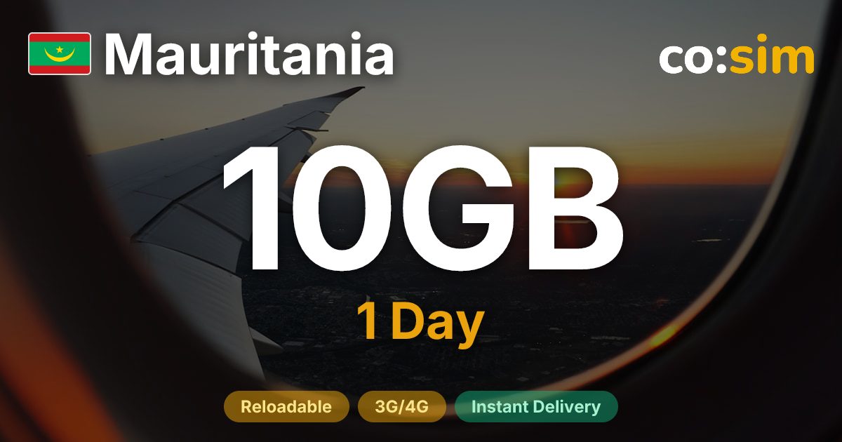 Mauritania eSIM — 10GB+∞