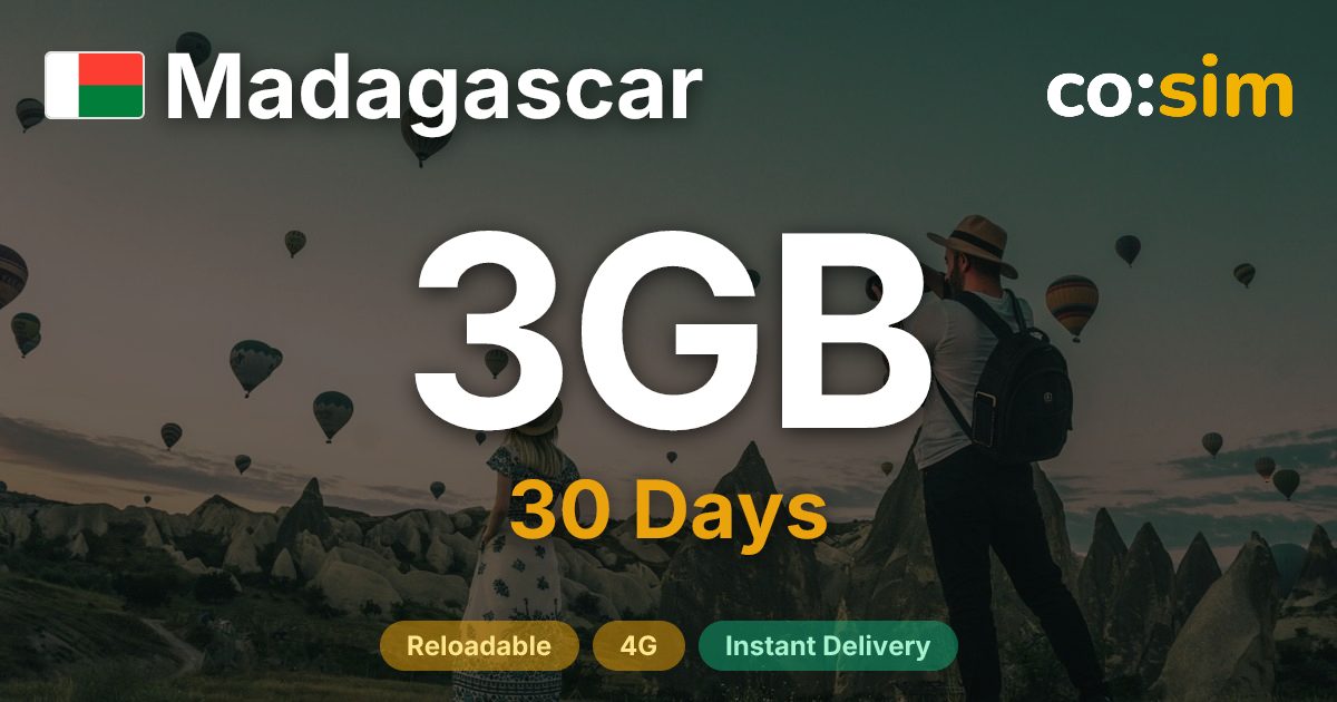 Madagaskar eSIM — 3GB