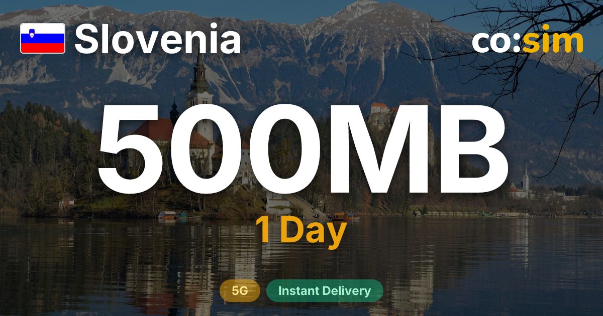 Slovenia eSIM — 500MB+∞
