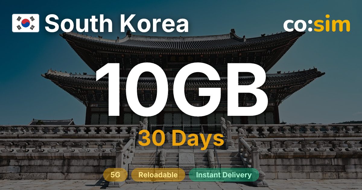 South Korea eSIM — 10GB
