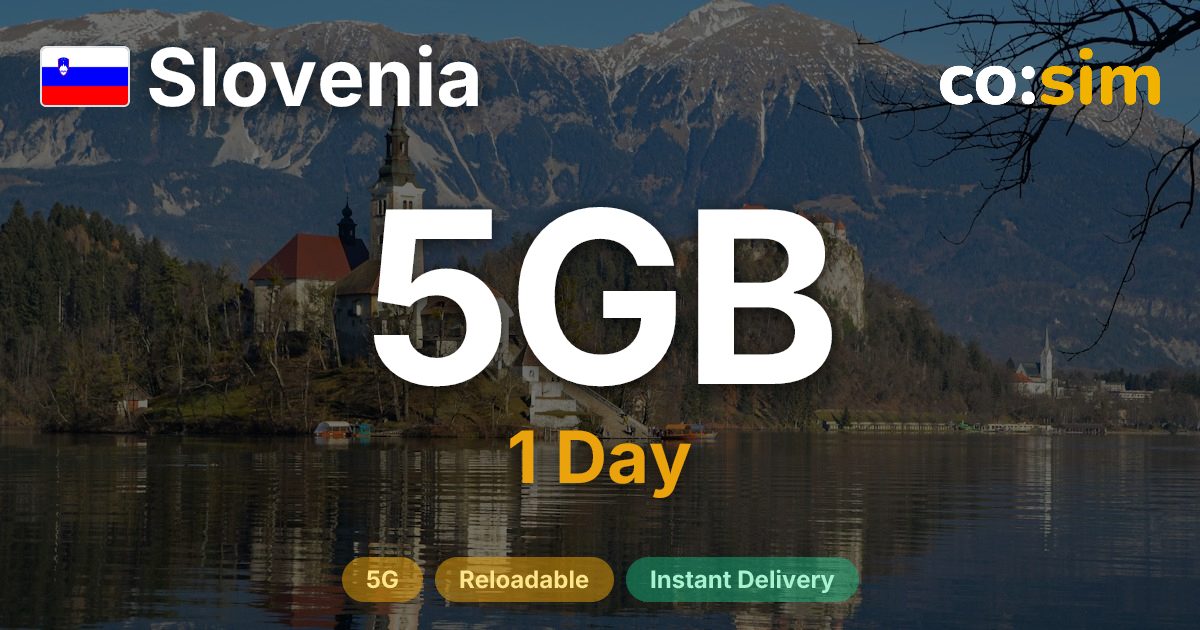 スロベニア eSIM — 5GB+∞