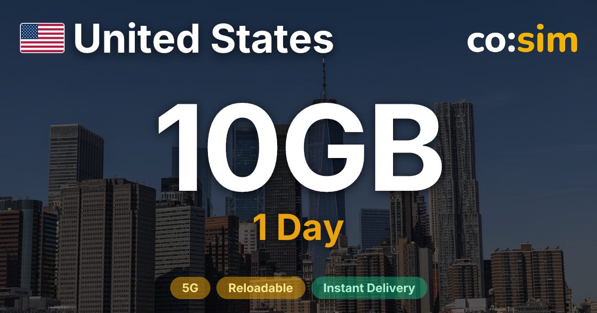 United States eSIM — 10GB+∞