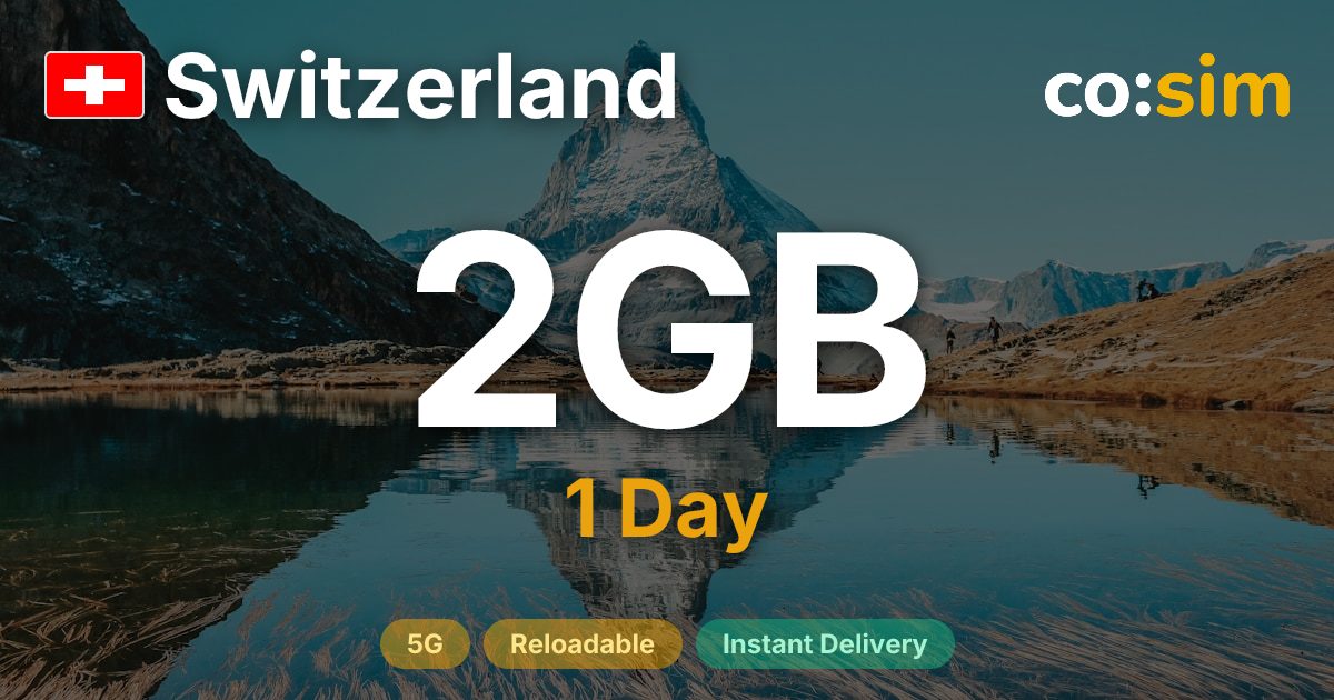 Suisse eSIM — 2GB+∞