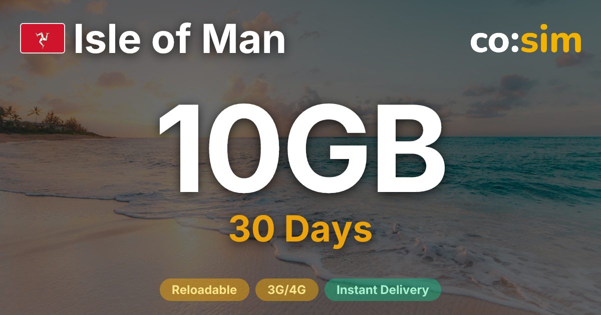 Isle of Man eSIM — 10GB