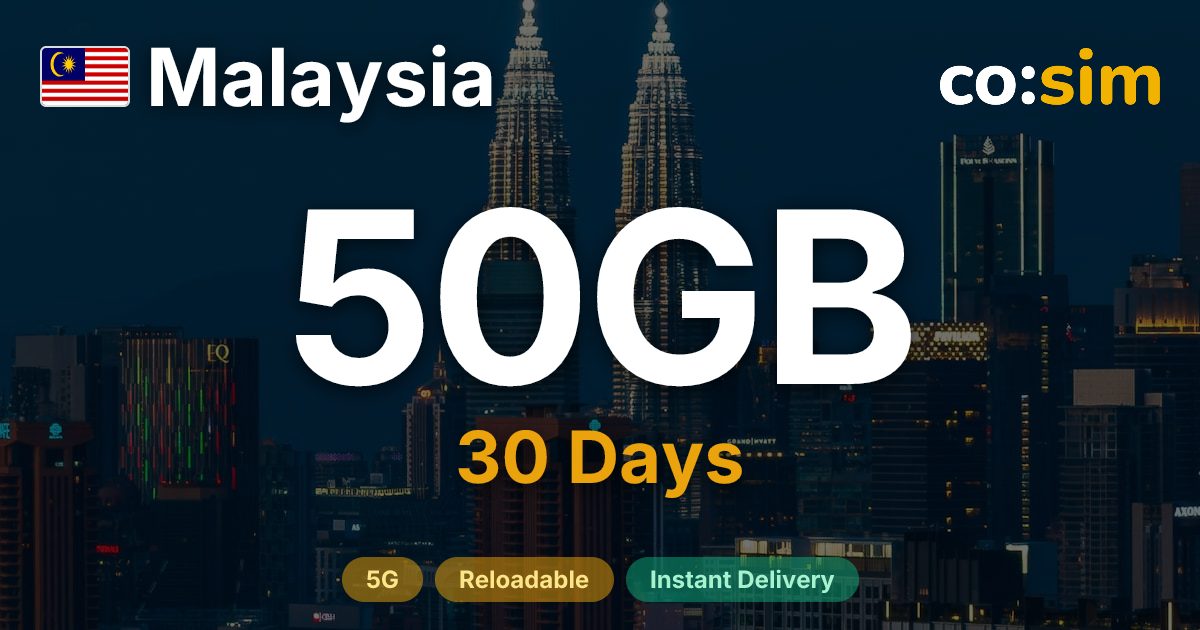 Malaysia eSIM — 50GB