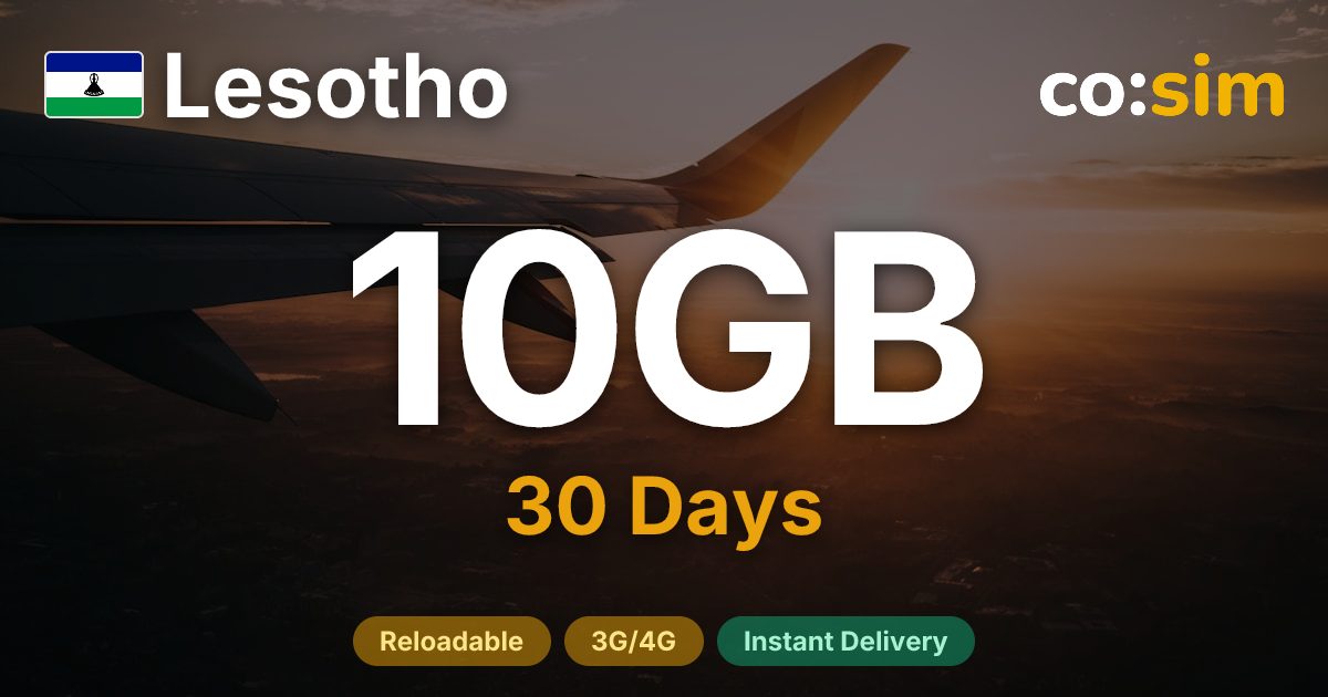 레소토 eSIM — 10GB