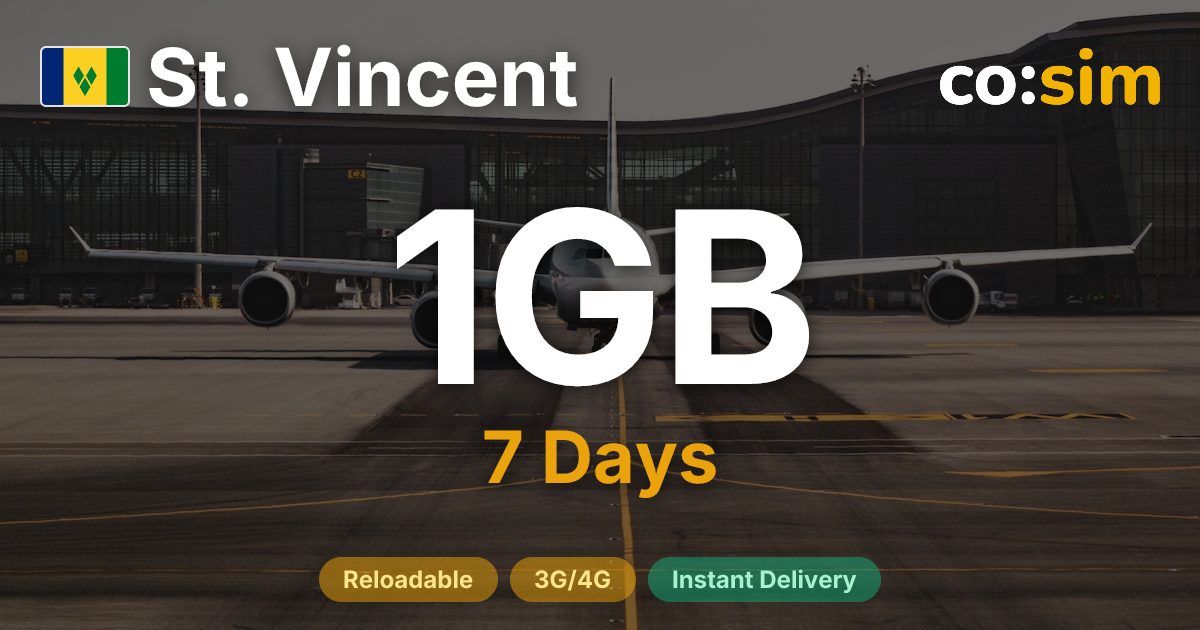 Saint Vincent & Grenadines eSIM — 1GB