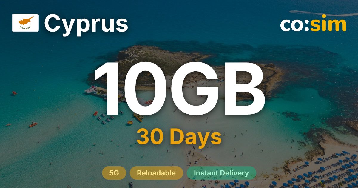 Cyprus eSIM — 10GB