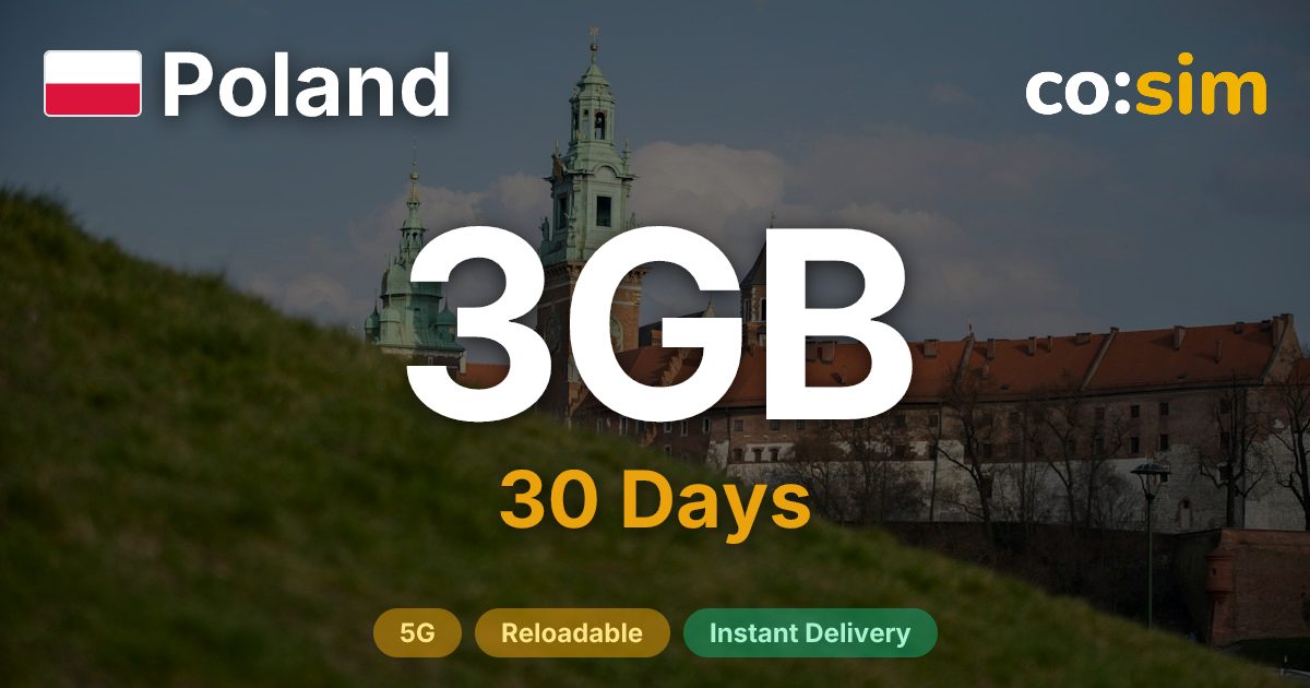 Polen eSIM — 3GB