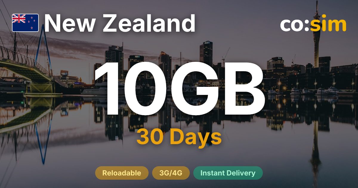 New Zealand eSIM — 10GB