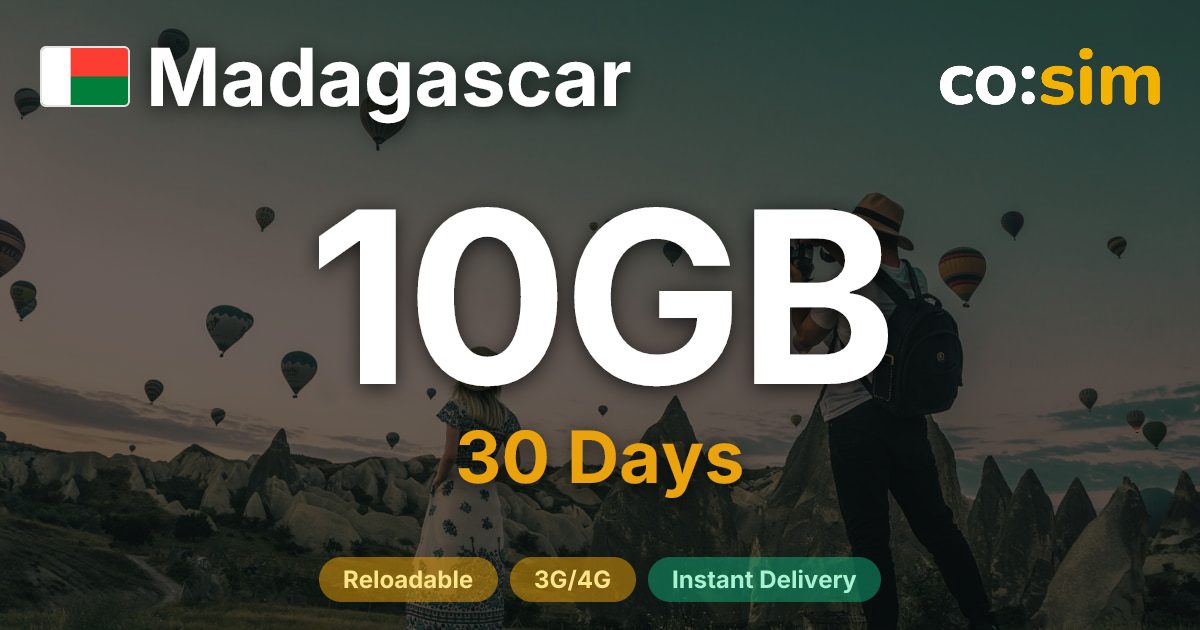 Madagascar eSIM — 10GB