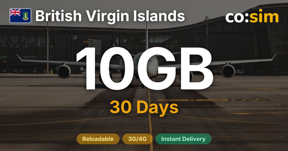 Islas Vírgenes Británicas eSIM — 10GB