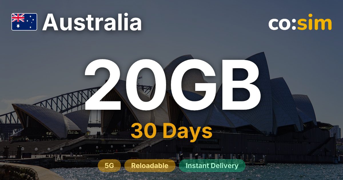 Australia eSIM — 20GB