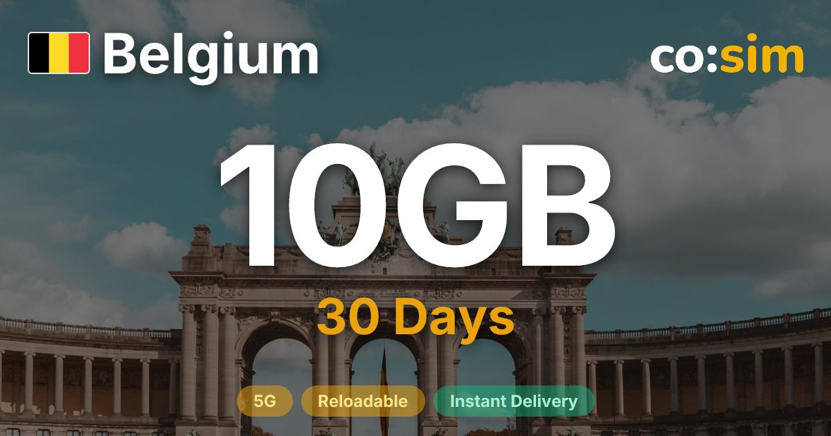 Belgium eSIM — 10GB