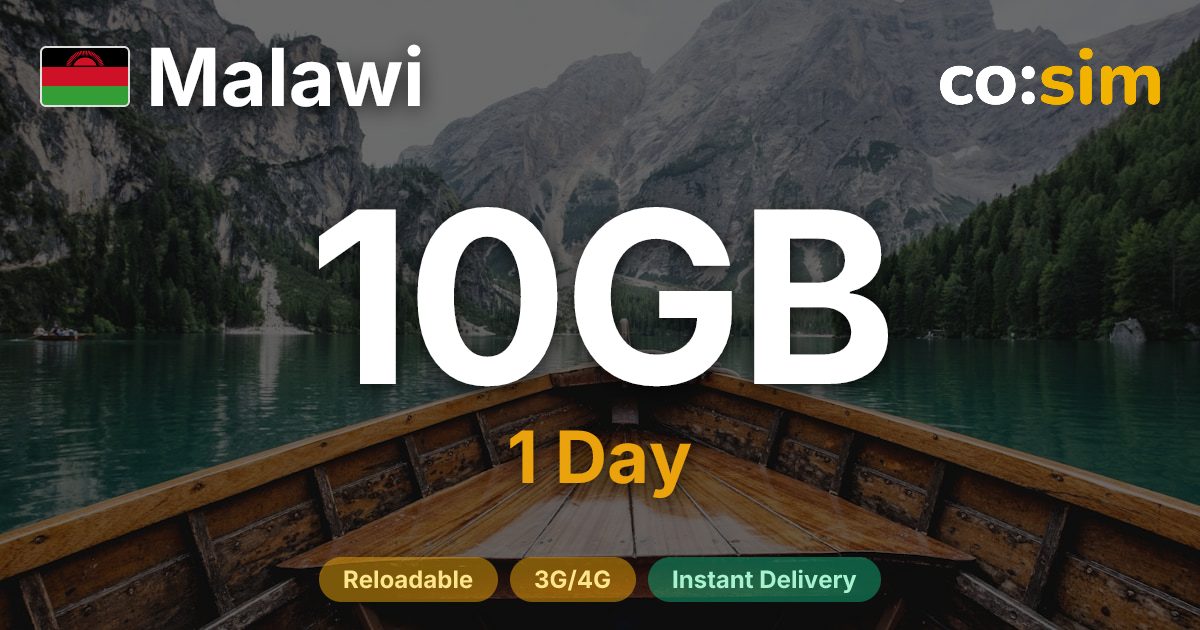 말라위 eSIM — 10GB+∞