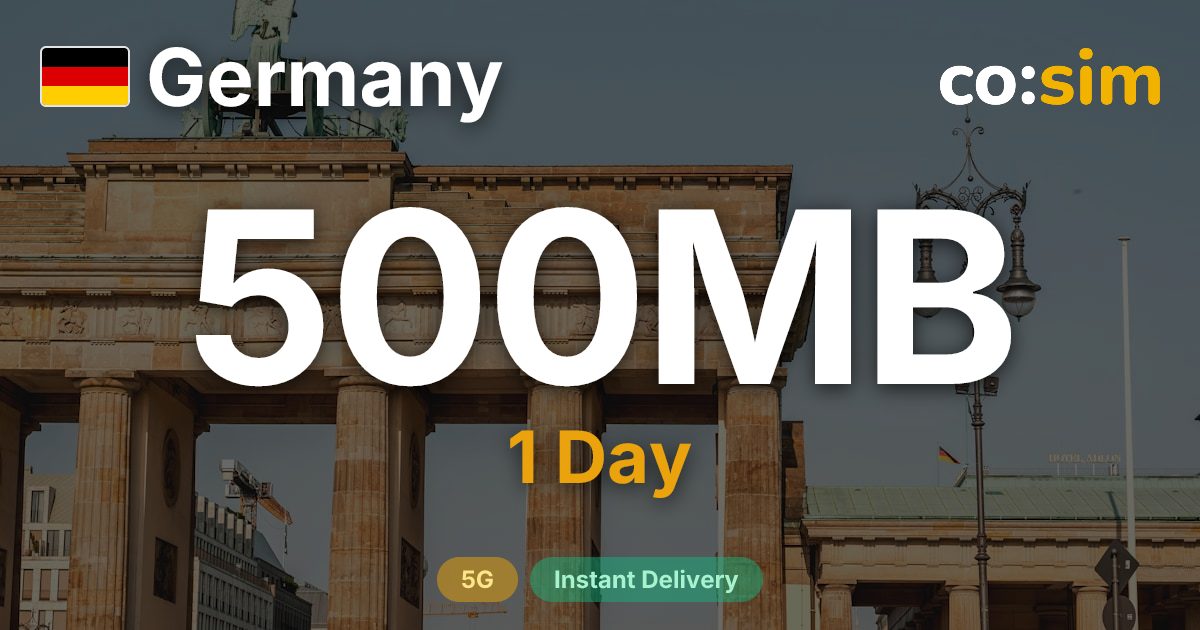 Germany eSIM — 500MB+∞