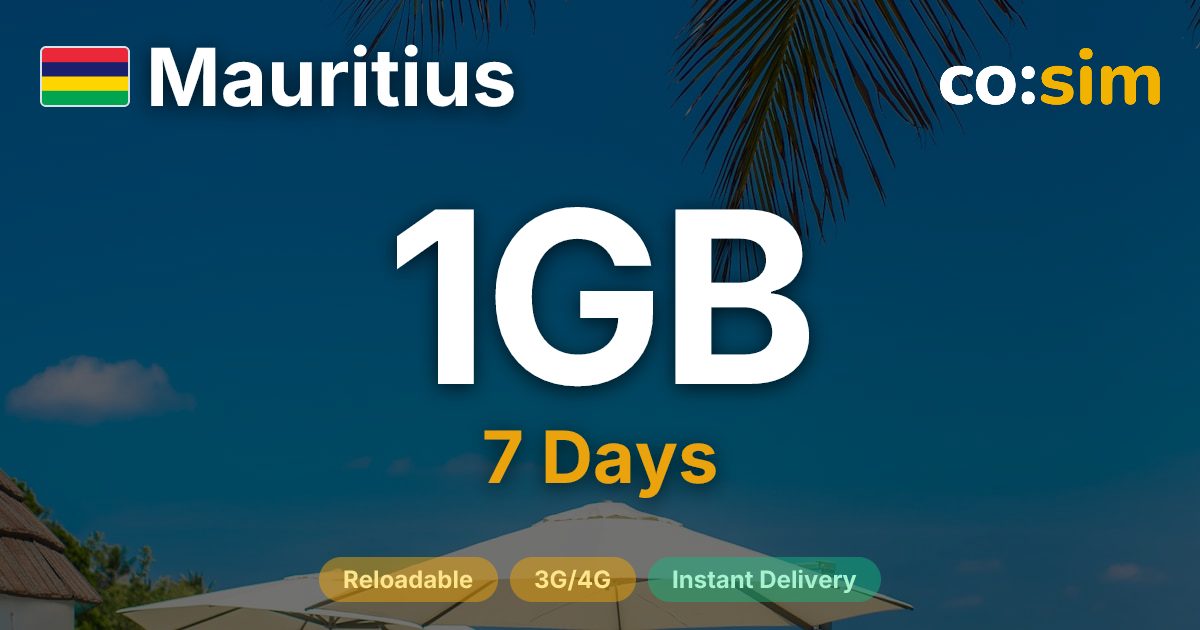 Mauritius eSIM — 1GB