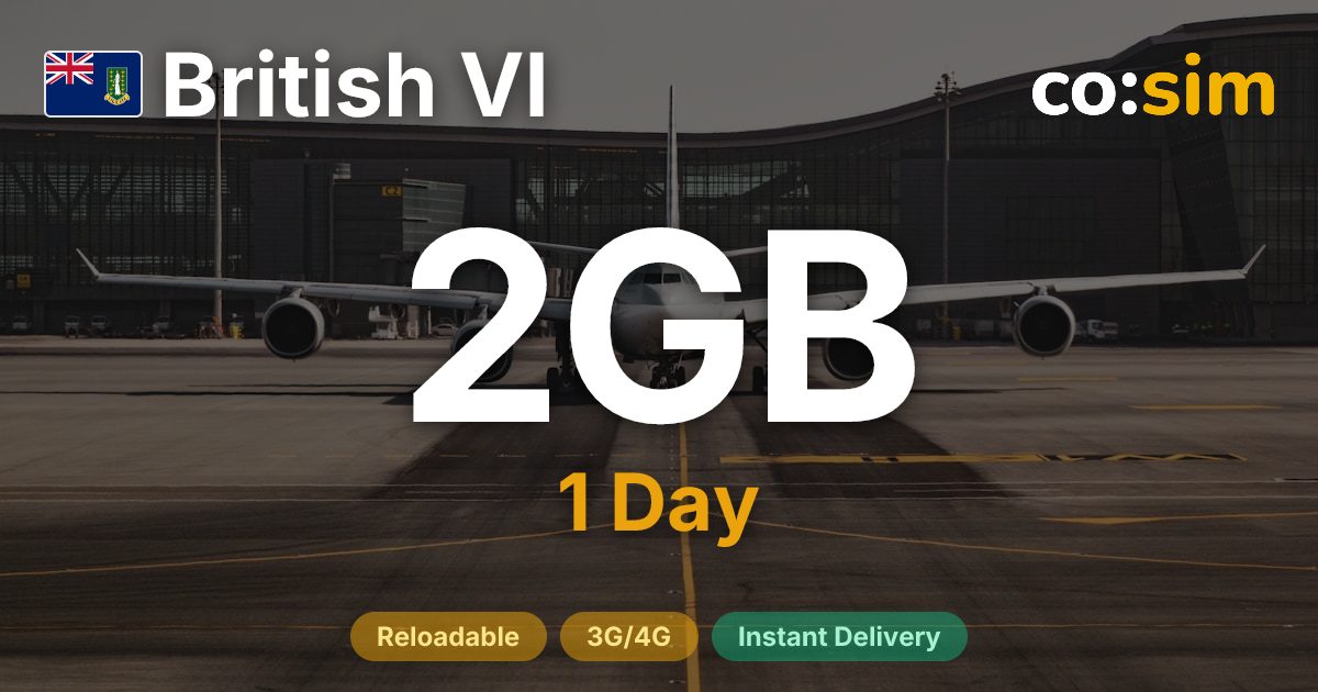 イギリス領ヴァージン諸島 eSIM — 2GB+∞
