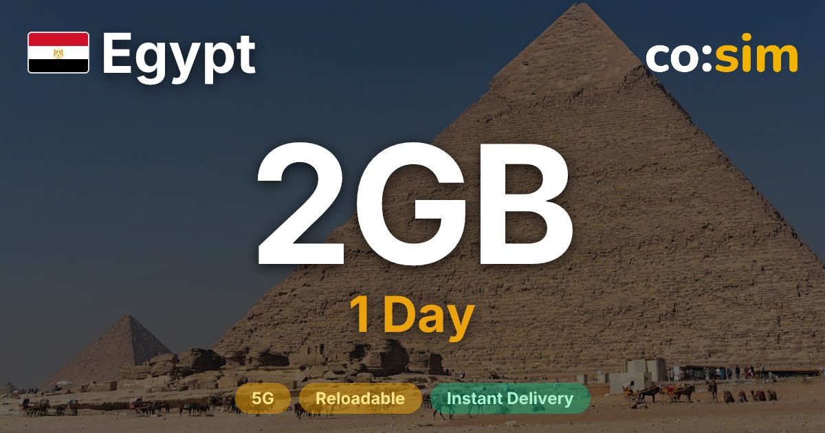 Egypt eSIM — 2GB+∞