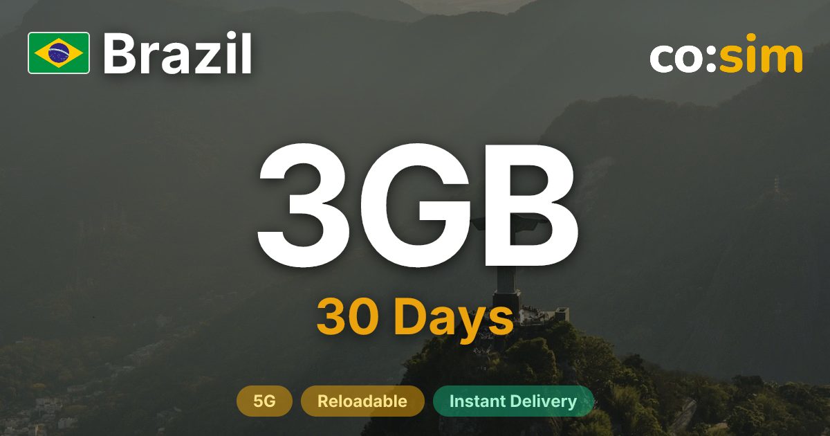 Brasil eSIM — 3GB