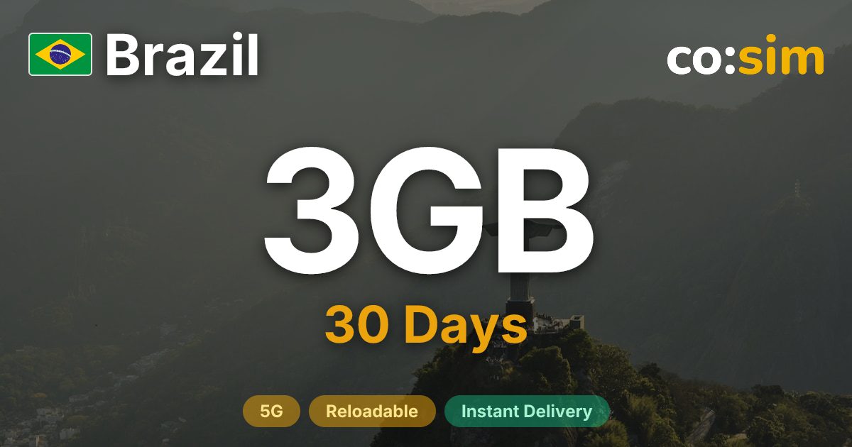 Brazil eSIM — 3GB
