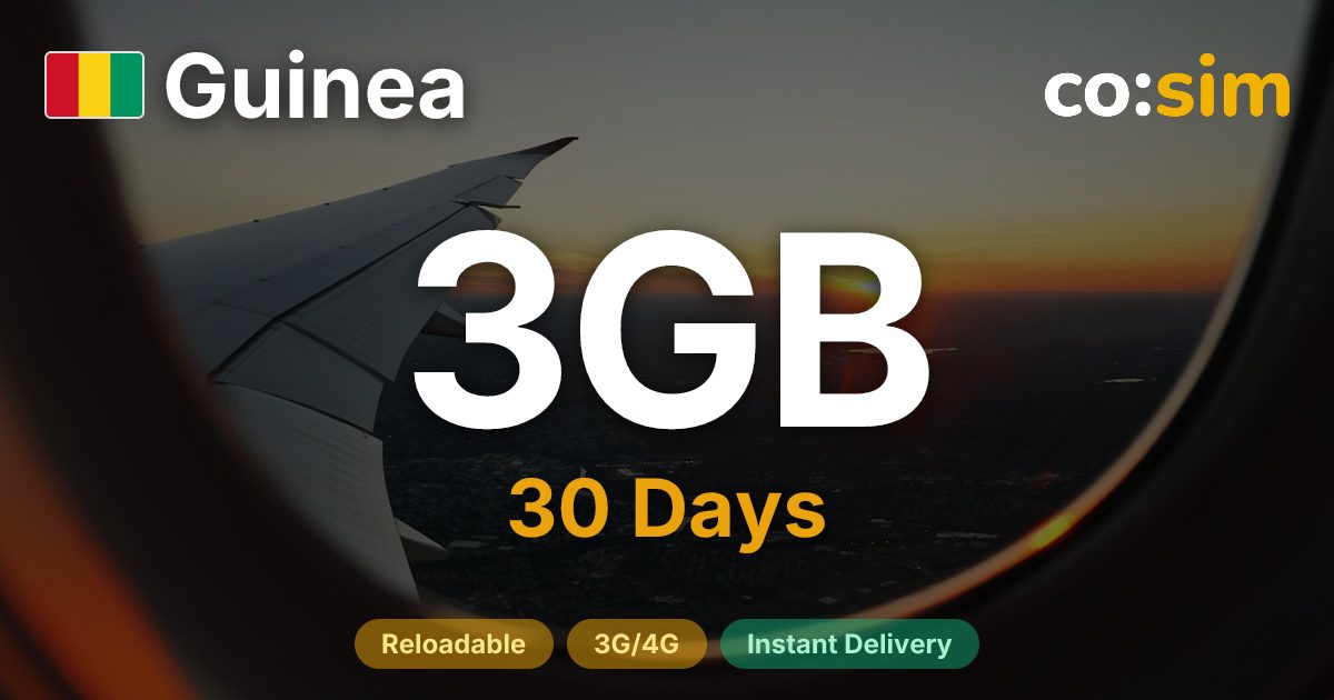 Guinea eSIM — 3GB
