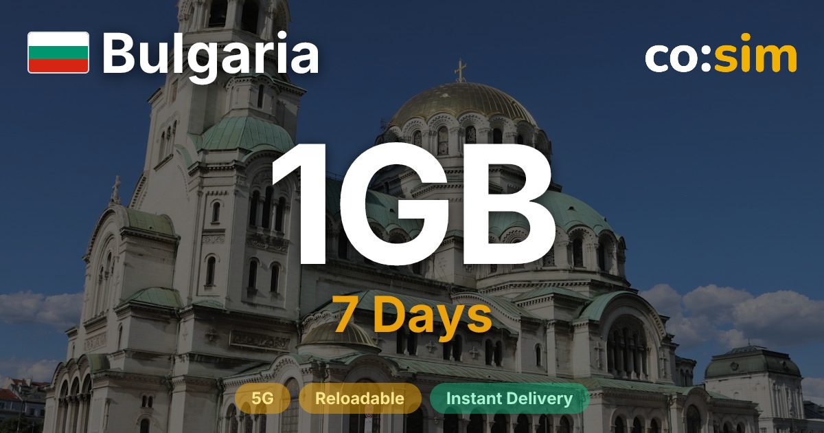 Bulgaria eSIM — 1GB