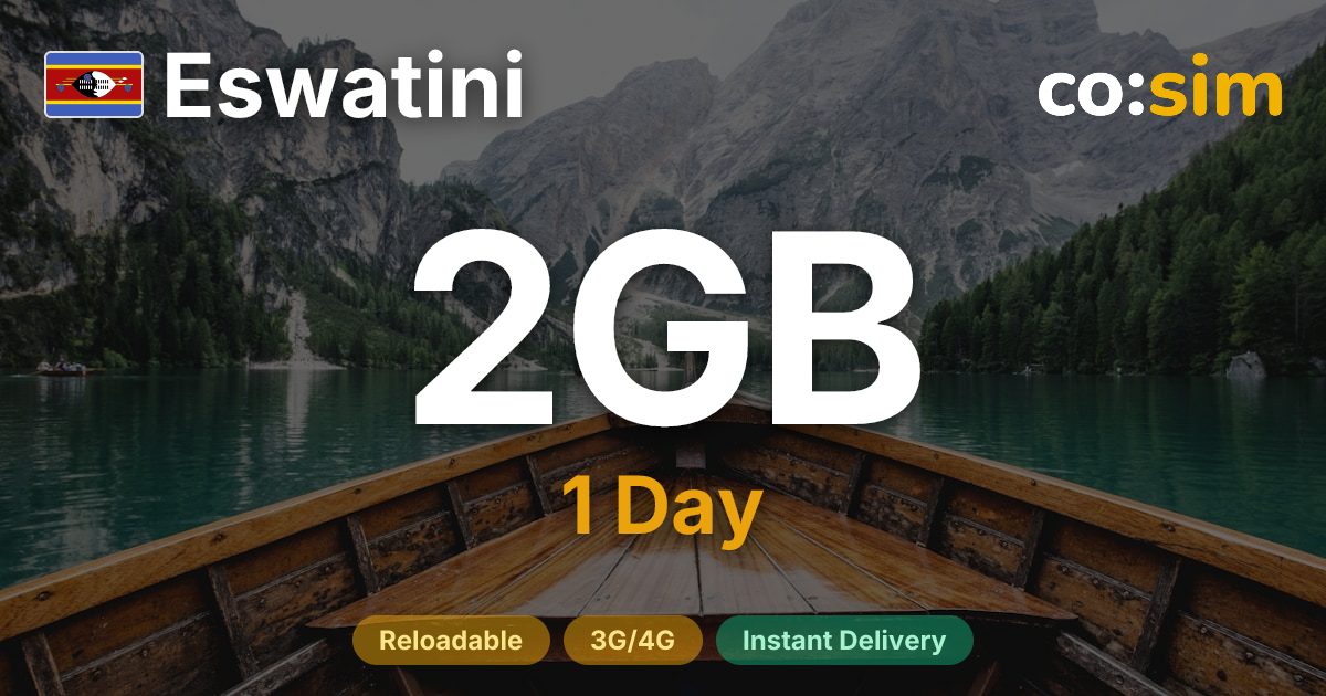 エスワティニ eSIM — 2GB+∞