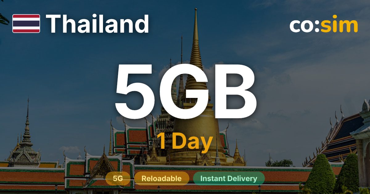 Thailand eSIM — 5GB+∞