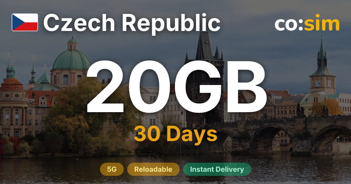 Czechia eSIM — 20GB