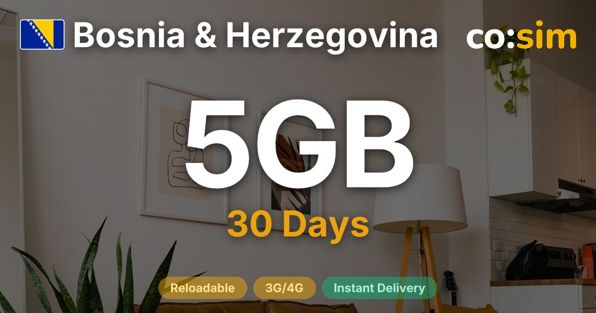 Bosnien und Herzegowina eSIM — 5GB