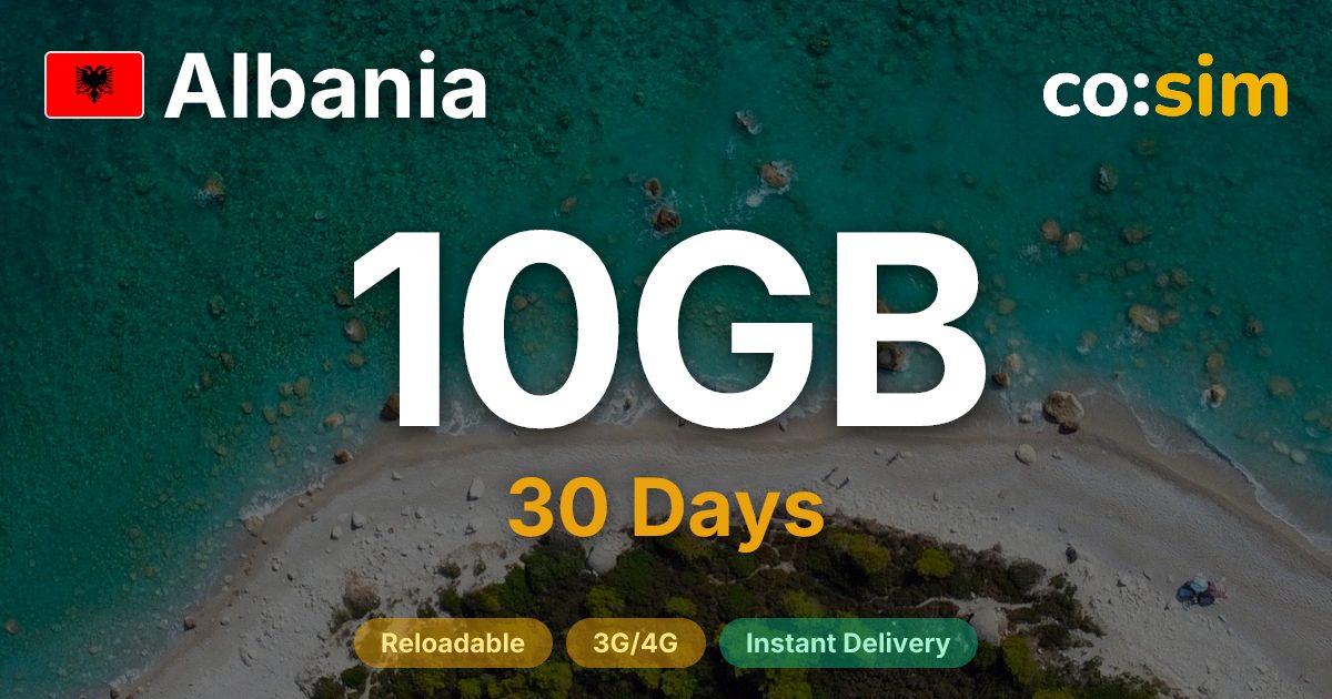 Albania eSIM — 10GB