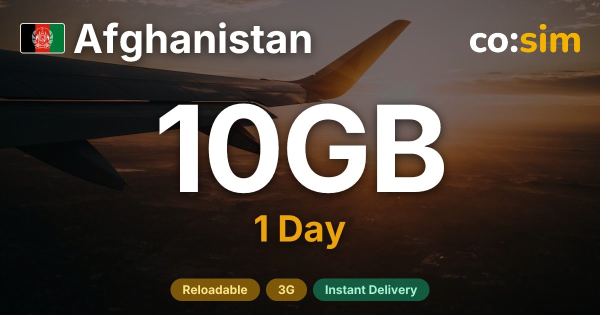 Afghanistan eSIM — 10GB+∞