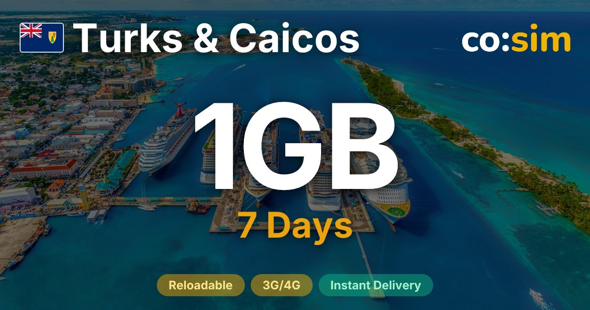 Turks & Caicos eSIM — 1GB
