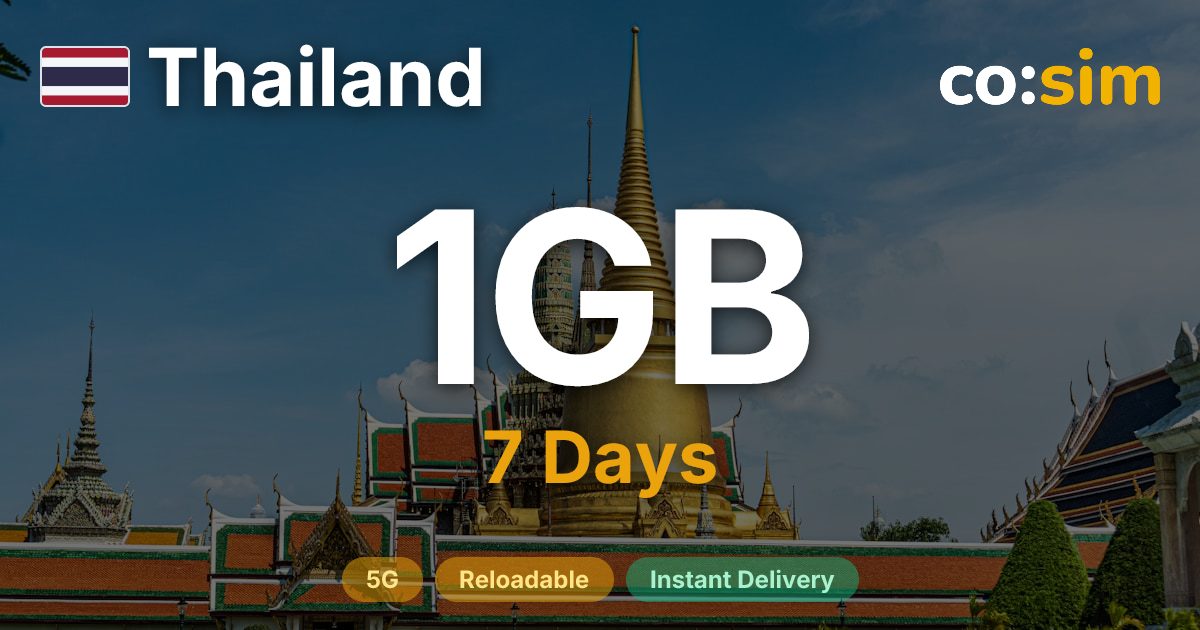 Thailand eSIM — 1GB
