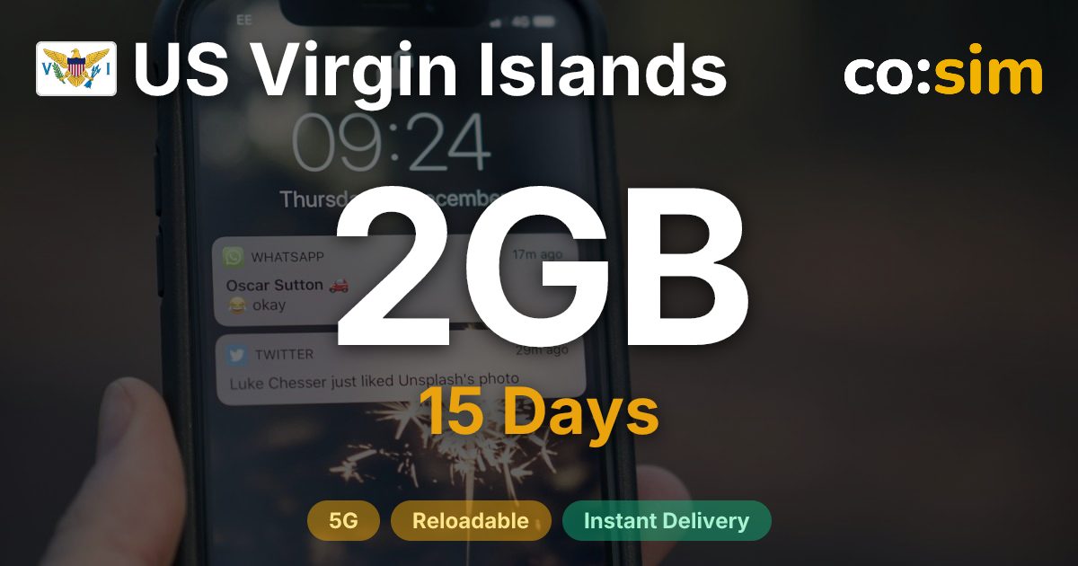 US Virgin Islands eSIM — 2GB
