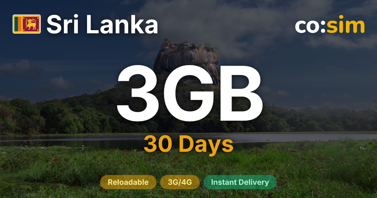 Sri Lanka eSIM — 3GB