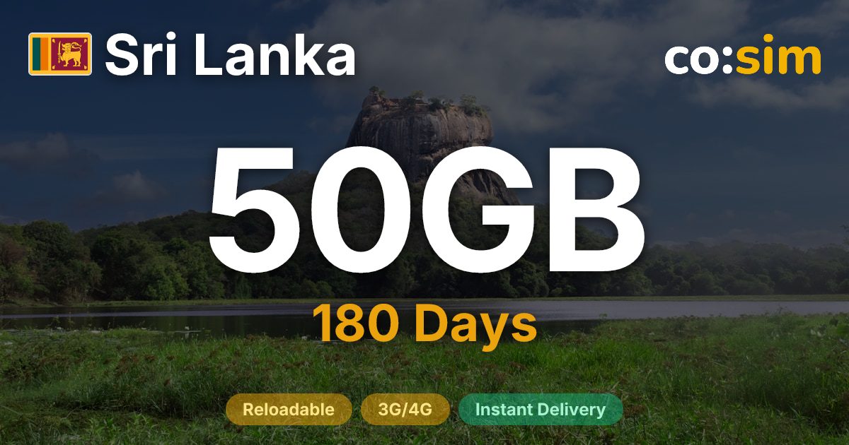 Sri Lanka eSIM — 50GB