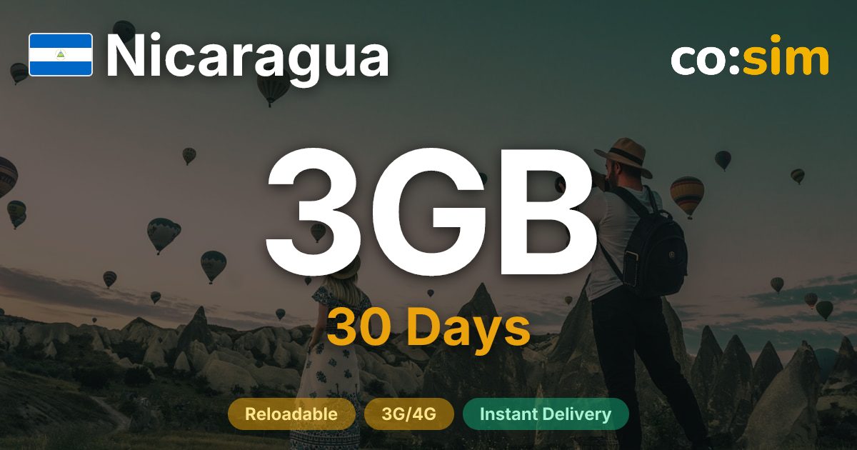 Nicaragua eSIM — 3GB