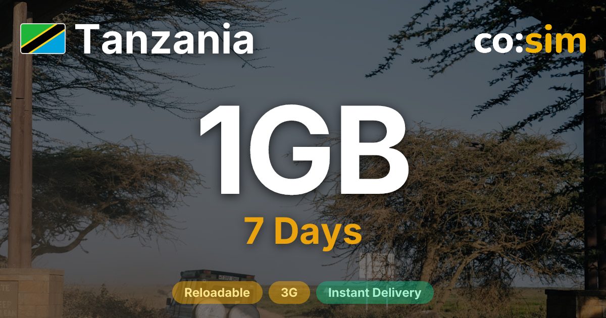 Tanzania eSIM — 1GB